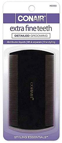 Conair Styling Essentials Extra Fine Tooth Comb 1 ea (Pack of 3)