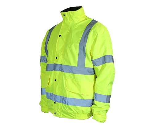 Blouson aviateur haute visibilité XXL pour travailler au chaud sous la pluie