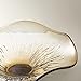 Z Gallerie Corsi Decorative Bowl - Ruffled Edge Textured Glass Design - Amber Gradient-ZGM1