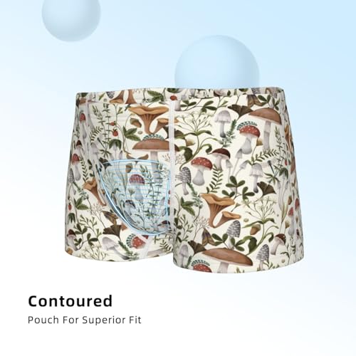 Boys' Cotton Boxer Brief Soft Underwear-Mushroom Garnish4