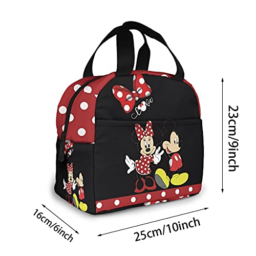 Womfui Red Lunch Bag Reusable Lunch Box Insulated Lunch Tote With Portable For Women Men #TOP4