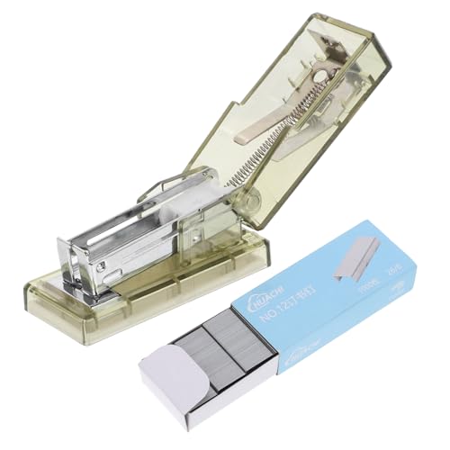 Genérico 1 Juego Grapadora Transparente Ventiladores De Escritorio Para Oficina Teclado Dispensador De Cinta Manual Almohadilla Aspiradoras Usb Pro Motorizado Office Mesa Green El Plastico