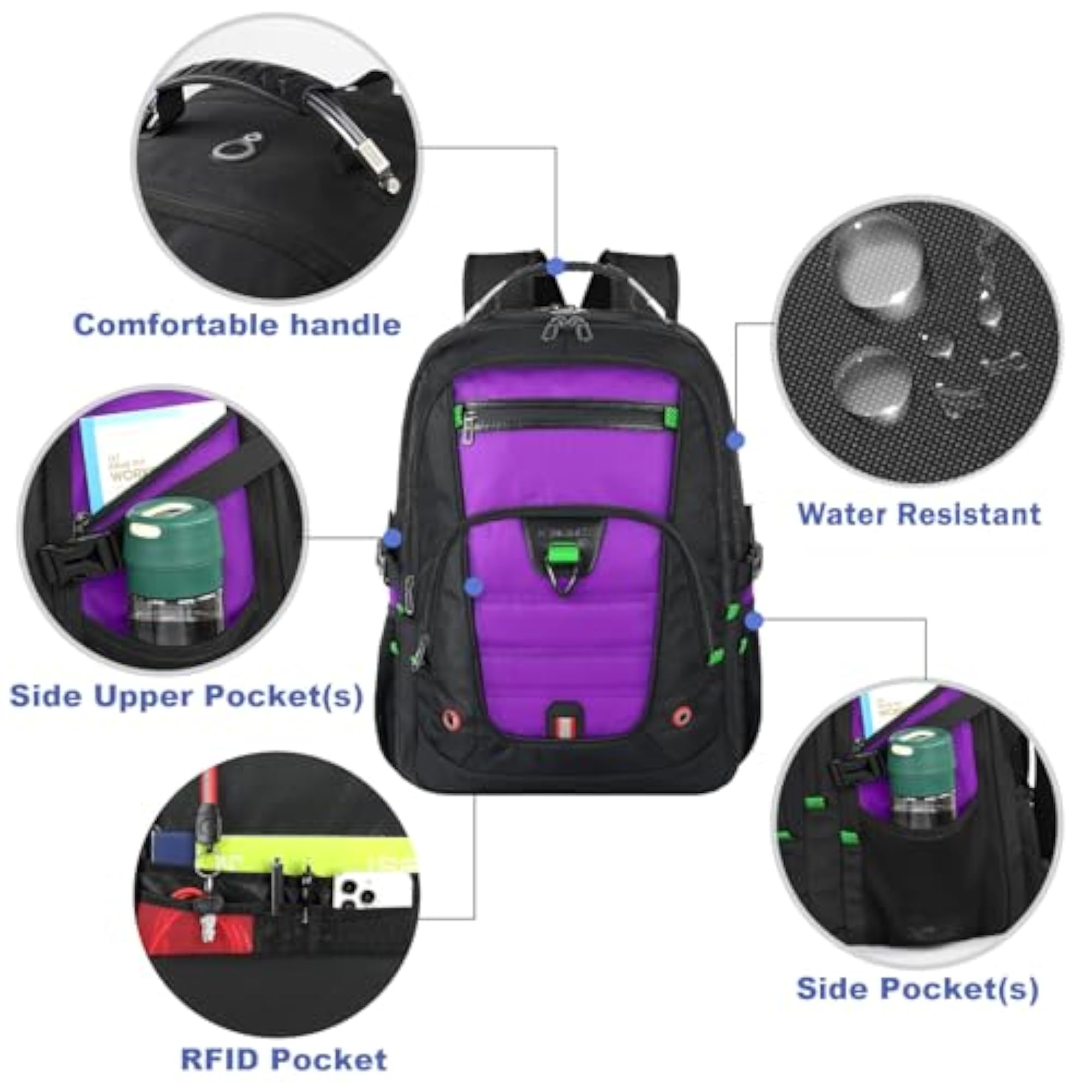 Extra Large TSA Travel Backpack, 17.3 Inch