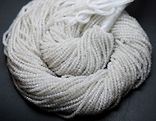 Pierre de lune blanche 2mm fine : résolvez le manque d'éclat de vos colliers avec ces perles