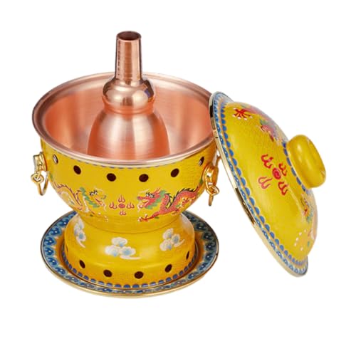 Olla pequeña para una persona en cobre cloisonné
