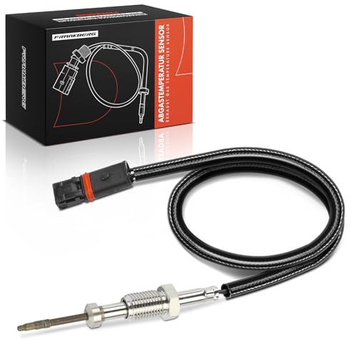 Image of Frankberg Exhaust Gas Temperature Sensor 2-Pin Compatible with 1 Series E81 116i 118i 120i 1.6L 2.0L 2006-2012 3 Series Cabriolet E93 318i 320i 2.0L 2006-2013 Replace# 7557705