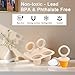Silicone Popsicle Molds, Mini Breastmilk Popsicle Molds with Sticks, Frozen Breast Milk Teether Popsicle Maker Ice Pop Molds for Infant Feeding Spoon (1Set-Beige)