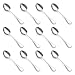 Artaste 56396 Rain 18/10 Stainless Steel Espresso Spoon (Set of 6), 4.85", Silver