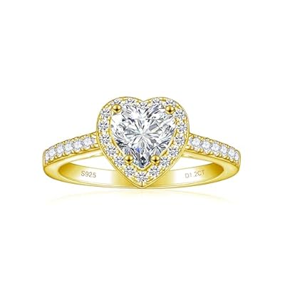 Oval/Heart/Round Cut Moissanite Engagement Ring