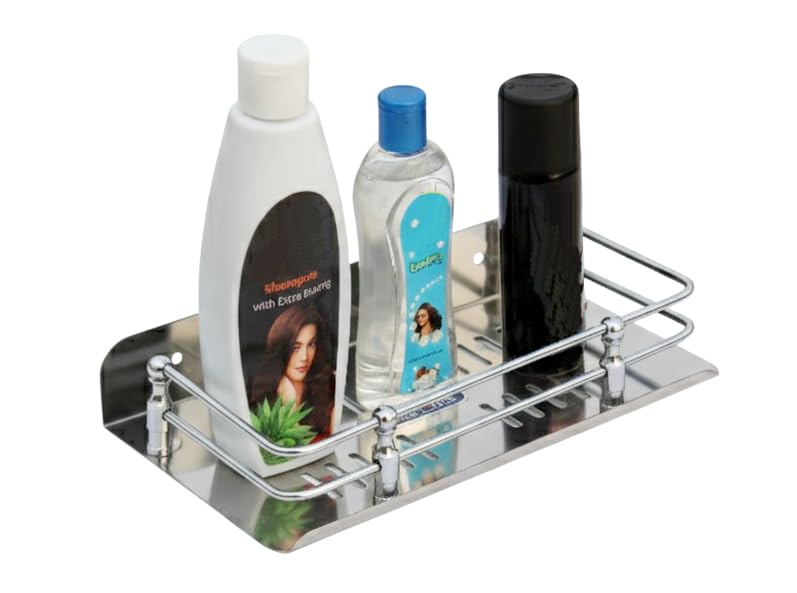 STONE Stainless Steel Multipurpose Bathroom and Kitchen Shelf/Shelves/Organizer/Rack/Bathroom Accessories - Wall Mount (9 X 5 Inches)-image-22