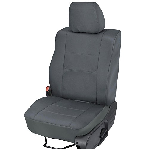 Polycustom Seat Covers For Ford F-150 Crew Cab 04-08 - Single Bucket - Easywrap Cloth In Charcoal #TOP1