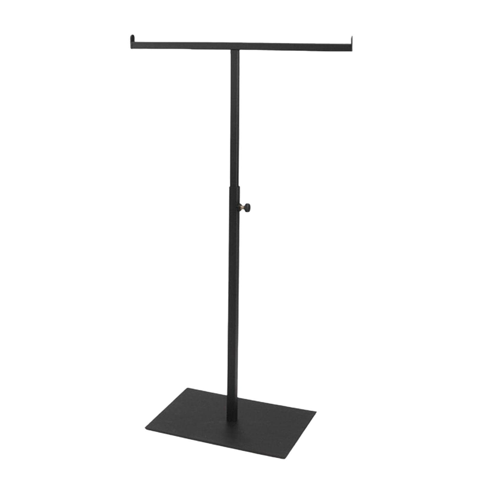 Fenteer Purse Display Stand Rack Props Organizer Storage Adjustable Closet Hanger Shelf Scarf Handbag Holder for Wig,Hat,Bracelet,Props,Jewelry,Black A,Height 35cm-60cm,Base 20cmx15cm