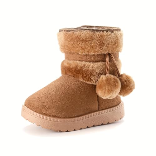 Cute Comfortable Boots With Zipper For Girls, Soft Warm Plus Fleece Boots For Indoor Outdoor Walking, Autumn And Winter2