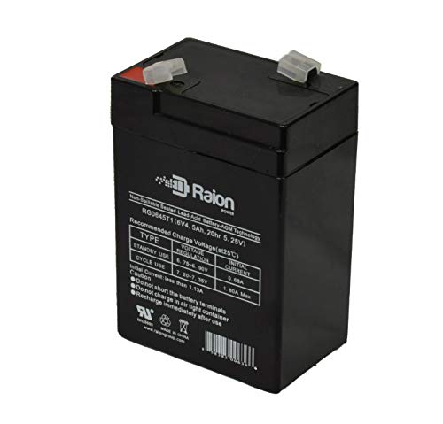 Batería Recargable 6V 4.5Ah Raion Power Pack x6 miniatura 2
