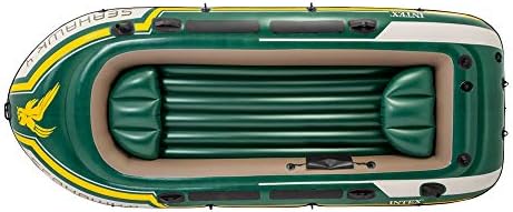 Intex Seahawk 4 Boat Set - four man inflatable dinghy with oars and pump #68351