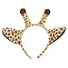 pagreberya Giraffe Ears Headband – Soft Plush Animal Hair Accessory for Jungle Cosplay, Party, Dress-Up