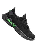 JELEX Performance Herren Sneaker in grau/schwarz. Atmungsaktive Sportschuhe mit Mesh-Obermaterial und Rutschfester Sohle. (Schwarz, eu_Footwear_Size_System, Adult, Numeric, medium, Numeric_46)