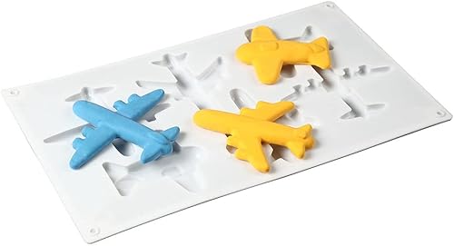 Miniatura 5 de Molde de silicona para avión, decoración de cupcakes, herramientas de decoración de pasteles, arcilla de caramelo, moldes de pasta de chocolate, 1