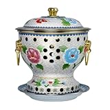 IUYIXWFP Einzelperson Copper Hot Pot mit chinesischem traditionellem Cloisonne-Design, schnell...