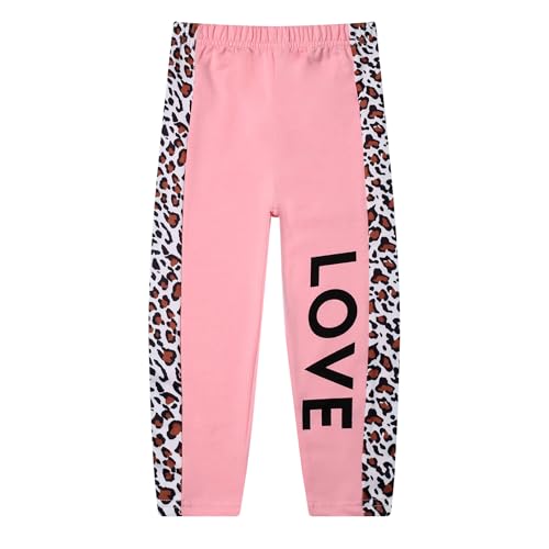 Image of Toddler Girls 2 Piece Cute Outfits, Crewneck Sweatshirt with Jogger Pants Kids Clothing Set for Fall Winter