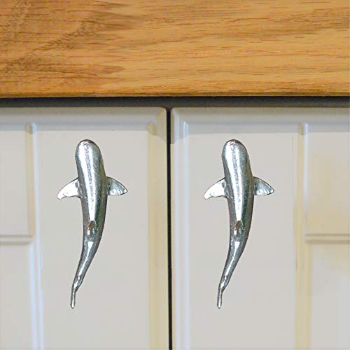Shark Kitchen Knobs, Shark Drawer Knobs, Cabinet Knobs, Not A Real Shark Amazon, Handmade, in Fine Pewter, by William Sturt - Image 9