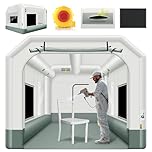 GORILLASPRO Inflatable Paint Booth Tent 13x10x8Ft with 550W Blower, Spray Tent with Air Filter System, Used for DIY Painting Car Truck Motorcycle Garage Furniture Parts Paint Renovation