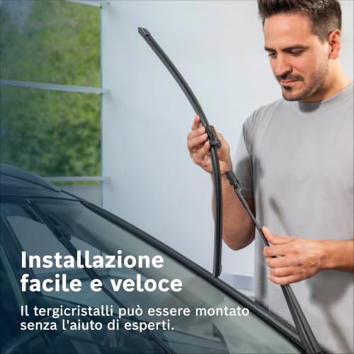 Image of BOSCH 3397118929 AeroTwin Wiper Blade Combo - Set of 2 (24 inch& 19 inch) Pinch Tab