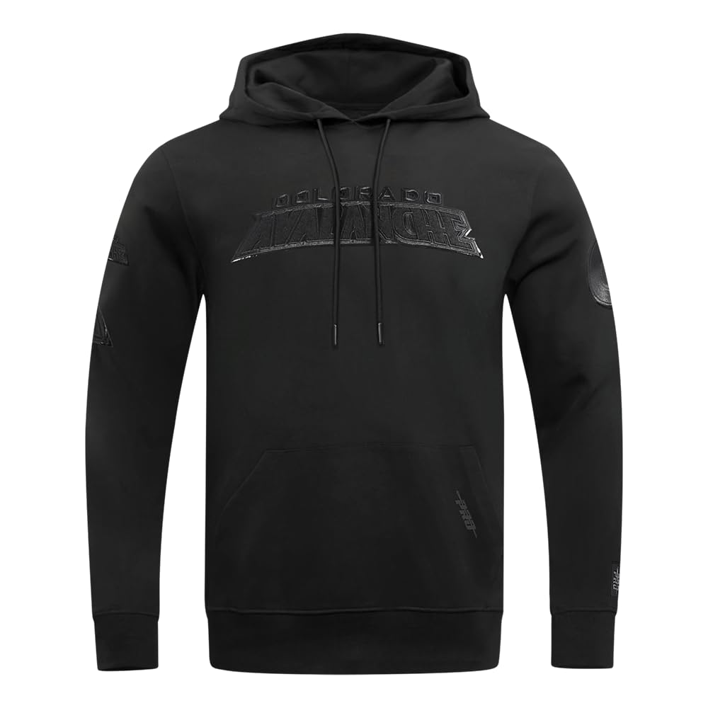 Pro Standard Men's NHL Classic 3bk M Dk Po Hoodie Hooded Sweatshirt, Triple Black, S