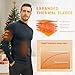 MEETYOO Thermal Compression Shirts for Men Long Sleeve Running Undershirt Fashion Mock Turtleneck T-Shirts Base Layer for Winter Cold Weather Navy Blue