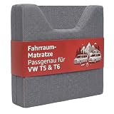 Camper's Delight Matelas de camping pour VW T5 et T6   144 x 70 x 10 cm   Housse lavable   Pliable en mousse   Couchage pour transporteur   Voyage