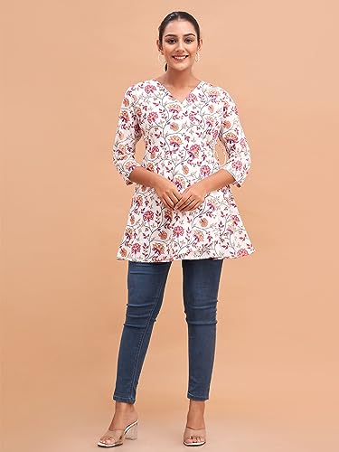 Image of feranoid Women Cotton Angrakha Kurti