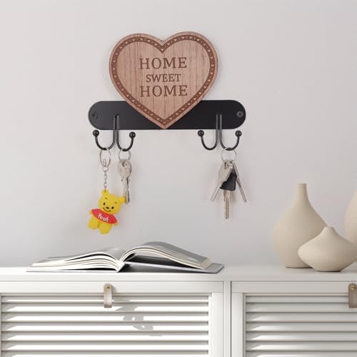 ANRUST Ganchos de parede, ganchos de parede, ganchos para pendurar, ganchos de casaco com 4 ganchos