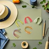 Toyvian 12 Szt. Częściowy Silikonowych Spódniczek Do Przynęt Żywych Kolorach Odpornych Rozdarcia Do Samodzielnego Montażu Akcesoriów Wędkarskich Kompatybilny z Zestawami i Pstrąga i