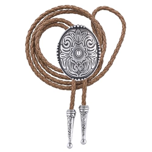 Image of Jeilwiy Bolo Tie for Men, Western Bolero Tie Cowboy Ties Native American Cowgirl Bolo Tie Accessories for Men Women