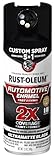 Rust-Oleum 2X Automotive Enamel Custom Spray 5-in-1 Spray Paint, 12 oz, Ultra Matte Black