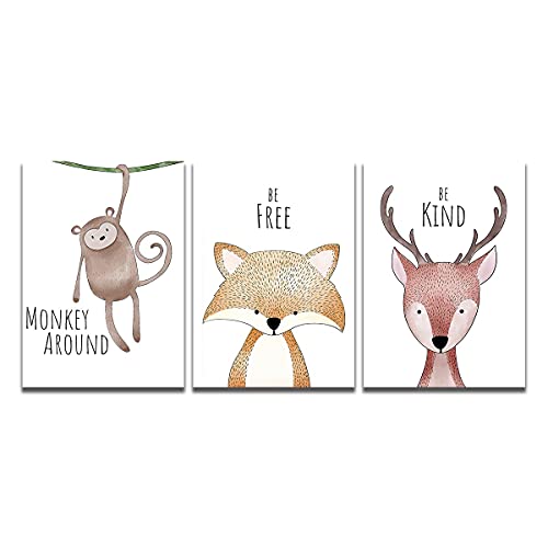 Toile murale HD triptyque animal abstrait pour salon moderne - 7