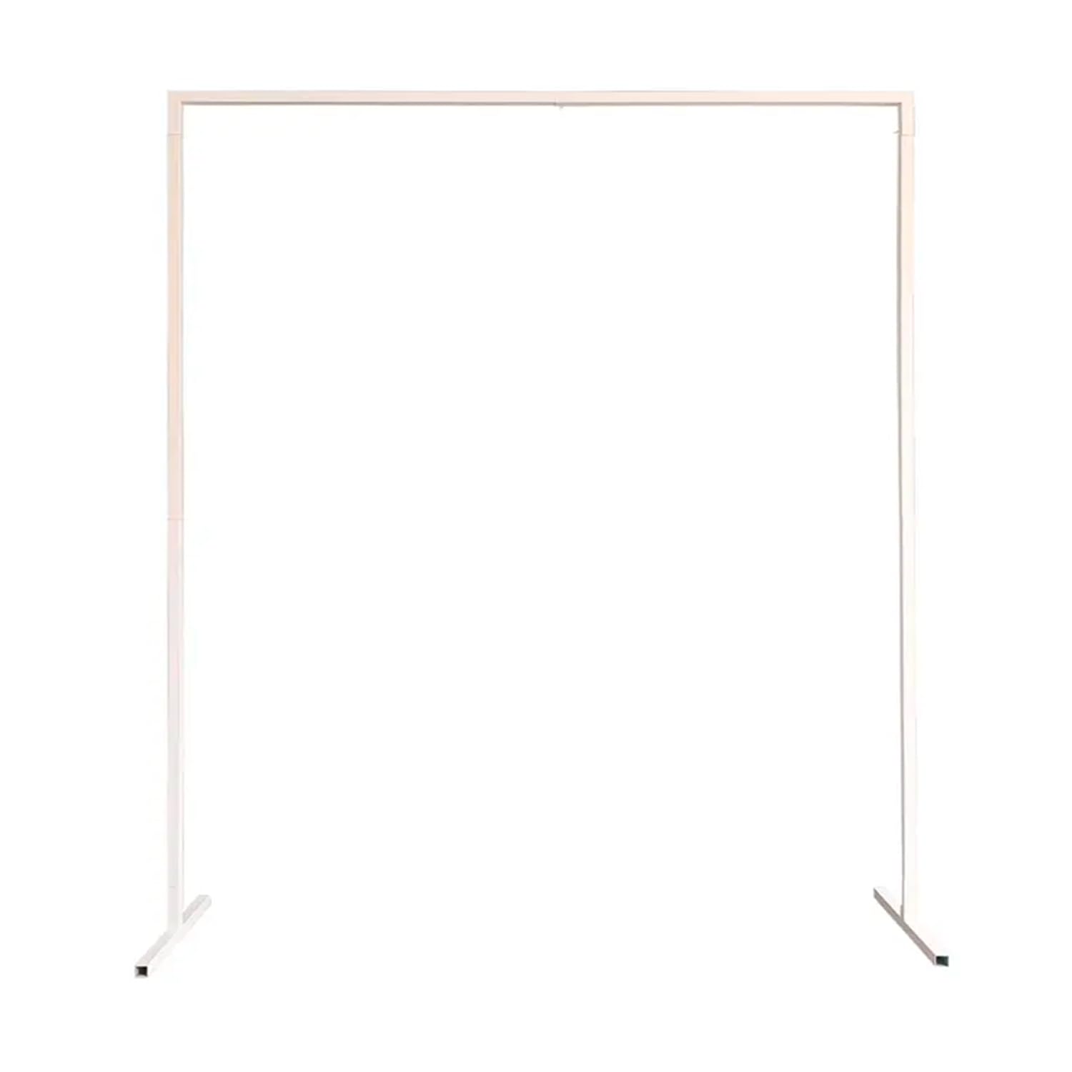 Trimming ShopSquare Arch Stand 2m x 2m Party Background Decoration White Metal Arch Backdrop Stand Garden Arbors for Wedding Reception Valentines Baby Shower Engagement Birthday Decor