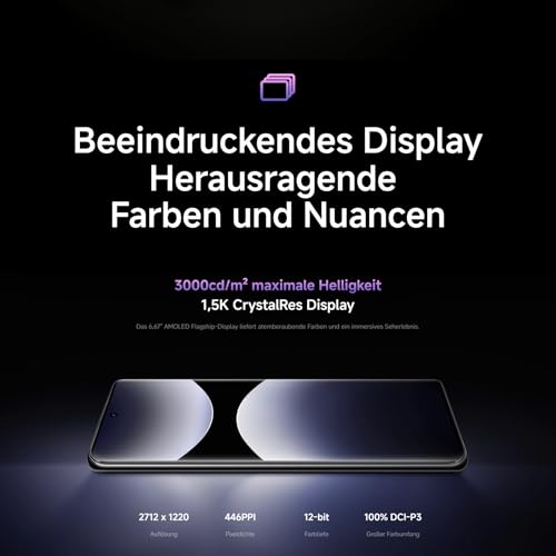 Xiaomi Redmi Note 14 Pro 5G Smartphone, 12 + 512GB, Black, 200MP professionelle AI-Kamera, IP68, 45W TurboCharge mit 5110mAh Akku, AI-Funktionen (kein Ladegerät enthalten)