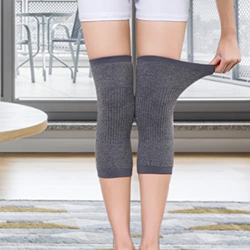 Womens Mens Winter Knee Brace Leg Knee Warmers Sleeve Wrap Stretchy Thermal Thick Cashmere Wool Knee Pad Support 1 pair for Sports3