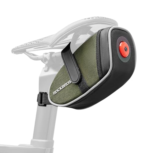 ROCKBROS Bike Saddle Bag with Tail Light