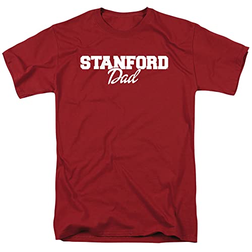 Stanford University Official Dad Unisex Adult T Shirt, Cardinal, Medium