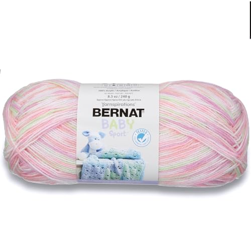 Image of Bernat Big Ball Baby Sport Yarn, Tiny Tulips