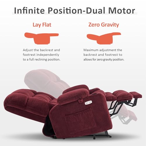 Image of MCombo Dual Motor Power Lift Recliner Chair for Elderly R7894 (Small-Wide)