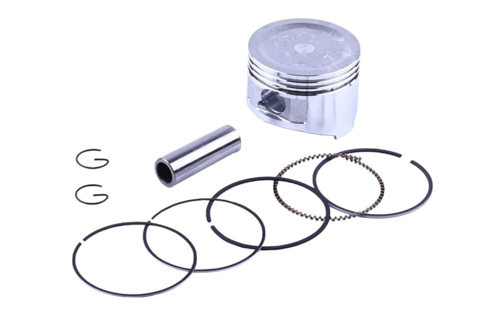 CAM 177F Engine Piston Assembly Set with Piston Ring Clip Pin for 9HP Petrol Power Tiller | Aluminium Silver Piston Set Standard Size 0.00 | Durable Replacement Part for Agricultural Machinery-image-45