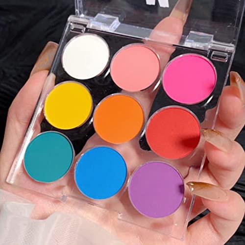 Suake 9 Colorful Light To Dark Matte Eyeshadow Palette. Highly Pigmented Pink Orange Blue Purple Eye Shadow Paleta.blendability Matte Makeup Powder Palet.paleta De Sombras De Ojos #TOP5