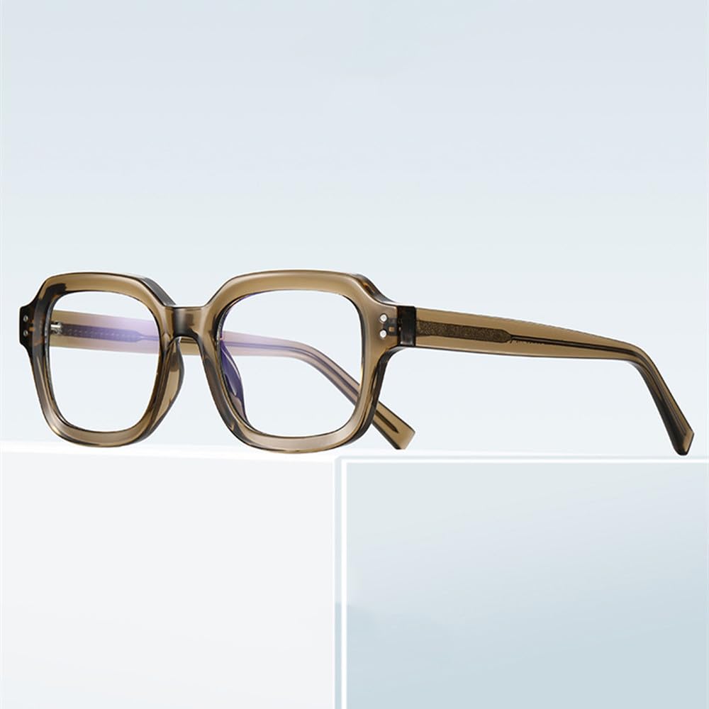 Ramki do okularów w stylu vintage mężczyźni kobiety uniwersalne oprawki do okularów z nitami modne okulary