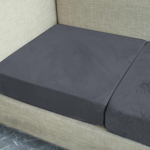 Teynewer Sofa Seat Cushion Cover, Sofa Cushion Slipcovers Stretch Velvet - Image 4