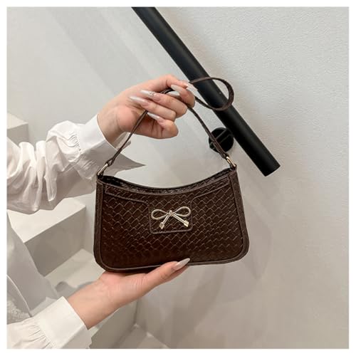 SweatyRocks Women's Bow Quilted Shoulder Handbag PU Leather Top Handle Y2K Underarm Bags3