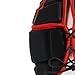 Optimum Senior Origin Rugby and Football Headguard - Full Coverage Scrum Cap | Breathable, Soft-Edged, Lightweight Sports Protective Headgear Black/Red, Small