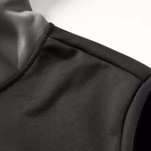 Men's Fashion Hoodies Color Block Drawstring Pullover Casual Long Sleeve Patchwork Sweatshirt with Pocket4